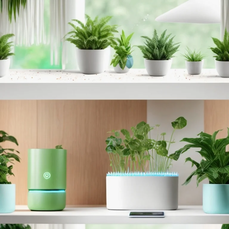 AI powered garden kit with sensors in a plant pot